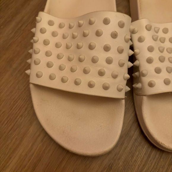 Steve Madden Studded Slide Sandals White Size 9 - Picture 4 of 8